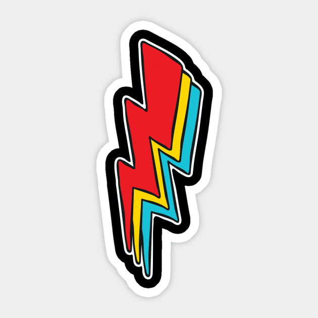 Rock Lightning Sticker by Marina BH